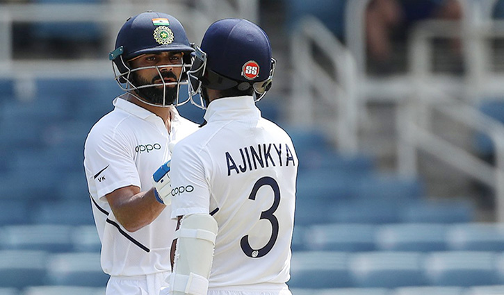 জ্যামাইকা টেস্টে শক্ত অবস্থানে ভারত