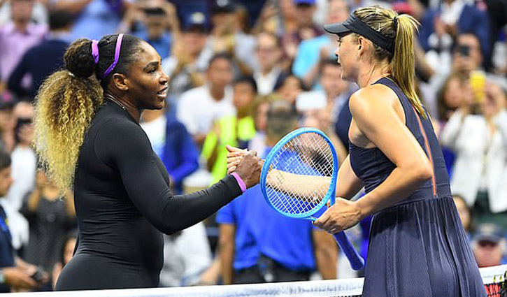 Serena beats Sharapova to reach second round