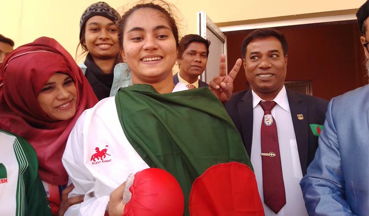 Antara wins gold medal for Bangladesh