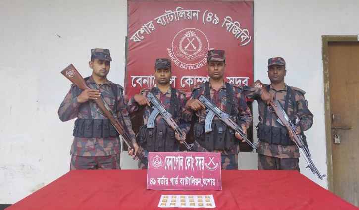 2kg gold seized in Jashore