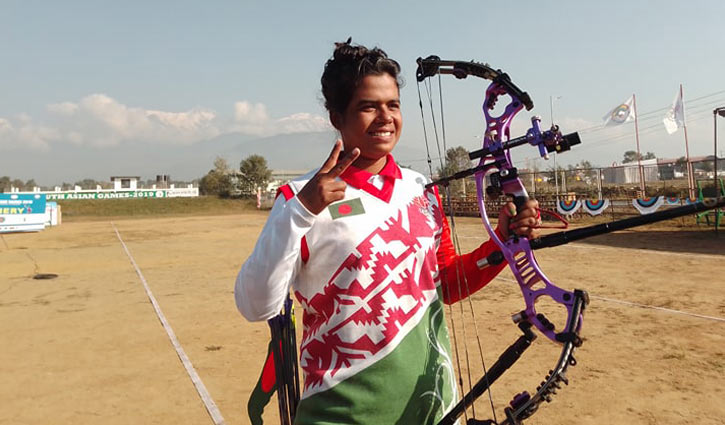 Soma wins gold medal in archery