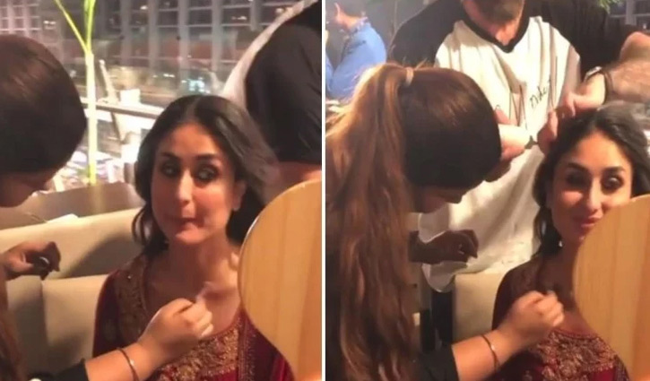 বিমানবন্দরেই সাজতে বসলেন কারিনা