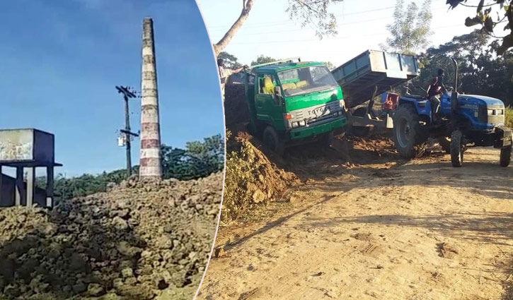 এক ইটভাটায় ১০ গ্রামে দুর্ভোগ এক ইটভাটায় ১০ গ্রামে দুর্ভোগ