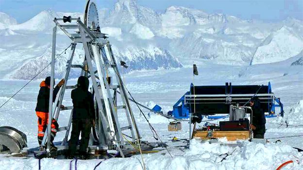 UK team drills record West Antarctic hole