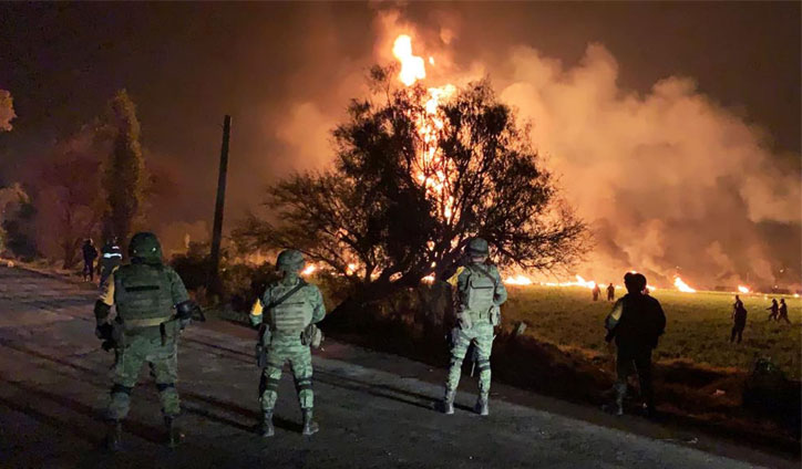 Mexican pipeline explosion kills at least 21
