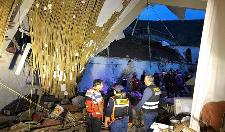 Peru landslide kills 15 at hotel wedding party