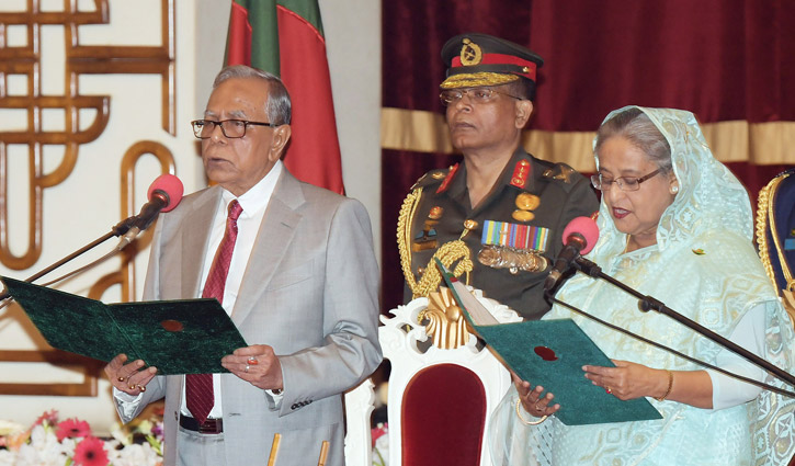 Sheikh Hasina takes oath as PM for 4th term