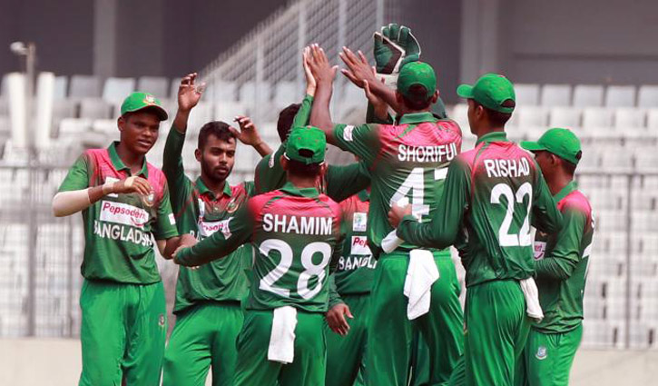 Bangladesh U-19s beat England U-19s by 72 runs