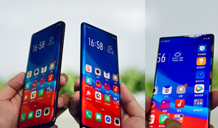 ‘ওয়াটারফল স্ক্রিন’ প্রযুক্তির ডিসপ্লে আনল অপো