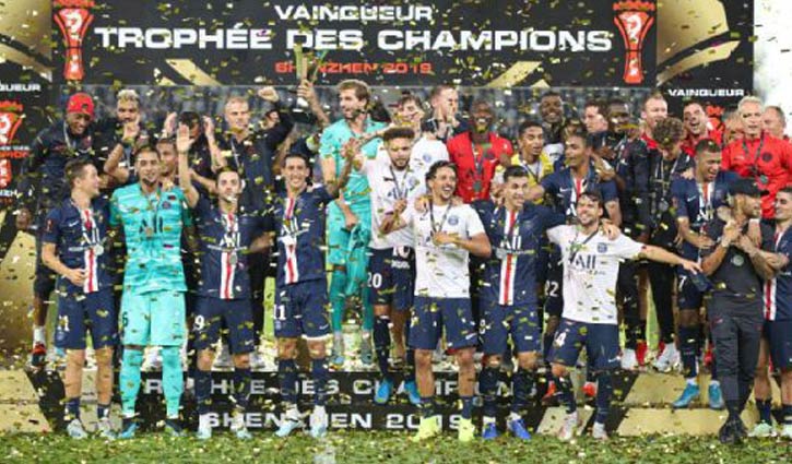 PSG records trophy win in a row