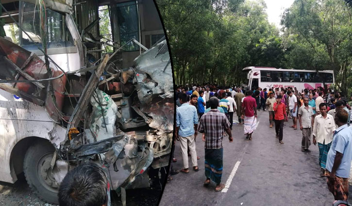 Collision between two buses leaves seven dead in Thakurgaon