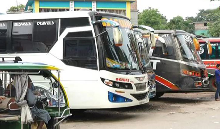 Bus service on Meherpur-Kushtia road stopped