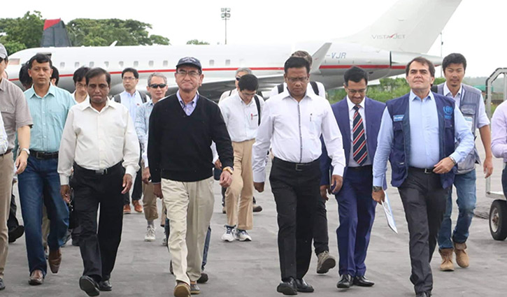 রোহিঙ্গা ক্যাম্পে জাপানের পররাষ্ট্রমন্ত্রী