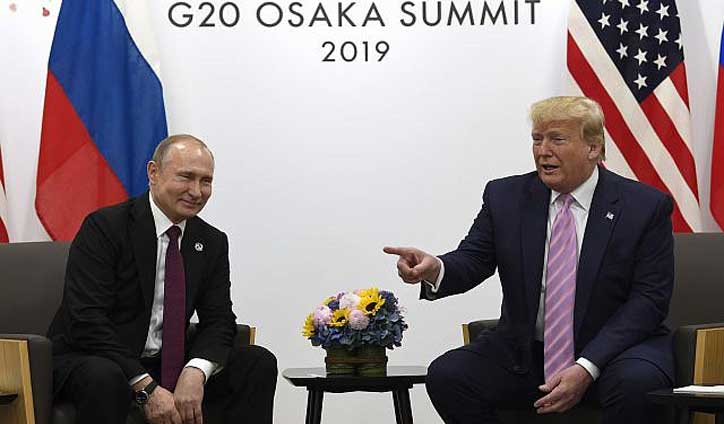 Trump jokes to Putin about Russian election meddling