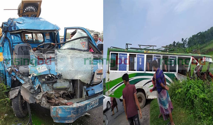 Bus-pickup collision kills 1 in Khulna
