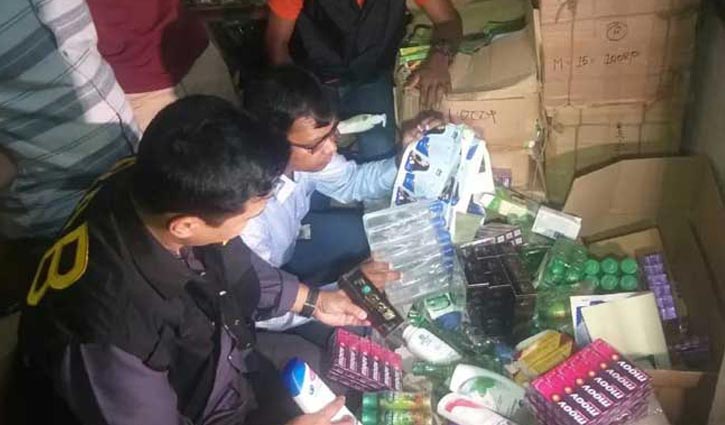 ১০ কোটি টাকার নকল কসমেটিকস জব্দ  