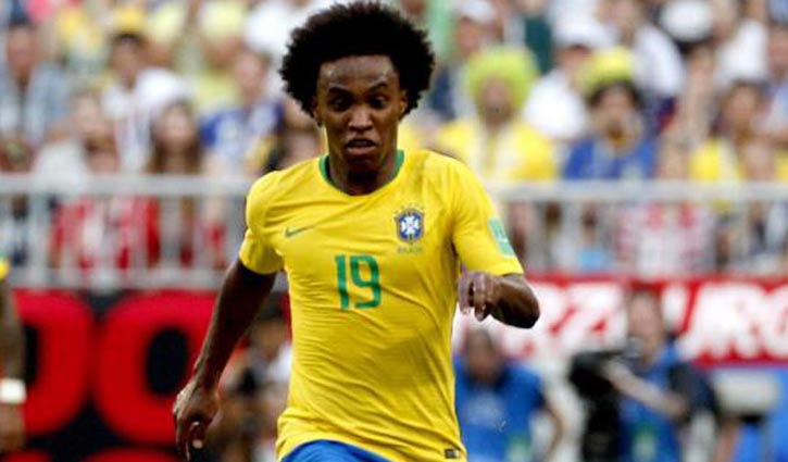 Willian called up by Brazil to replace injured Neymar