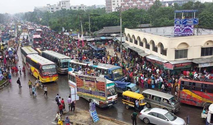 Rain disrupts home journey of Eid holidaymakers