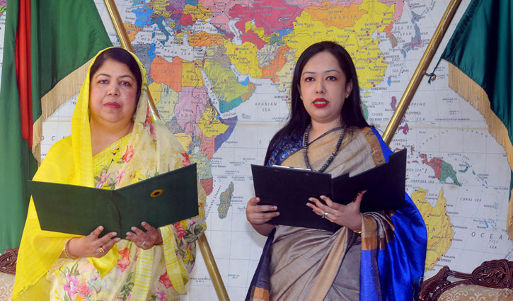 Rumeen Farhana takes oath as lawmaker