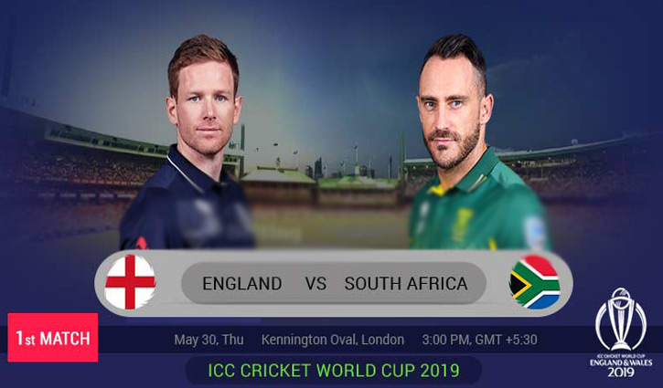 England take on South Africa in WC opener