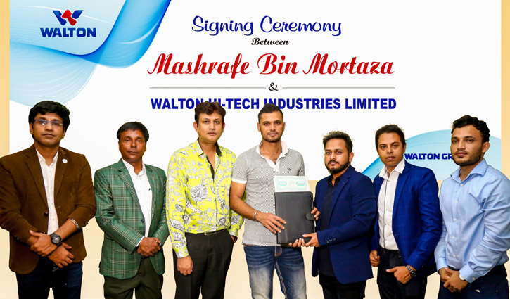 Mashrafe becomes brand ambassador of Walton