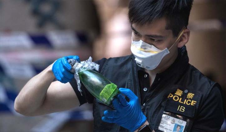HK police find almost 4,000 petrol bombs on campus