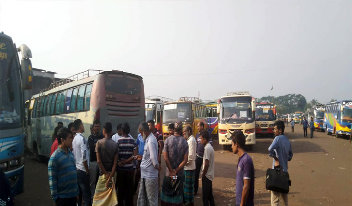 Transport strike continues in Khulna