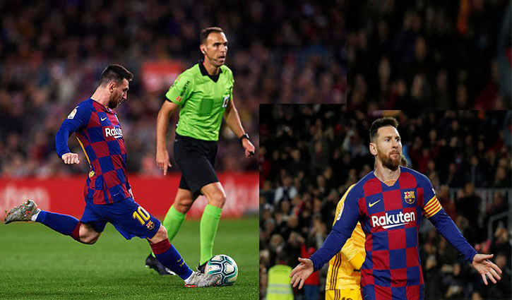 Messi scores hat-trick