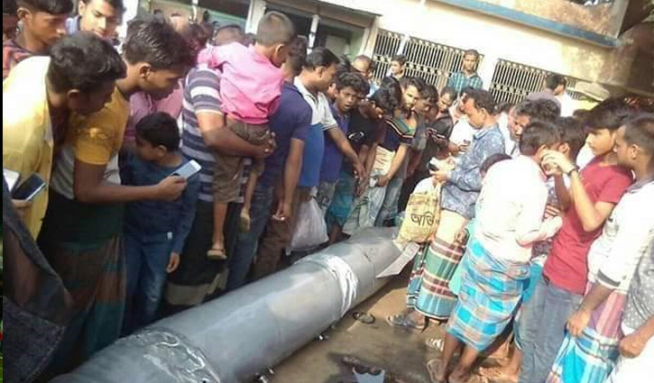 Fuel tank of flying plane drops in Mymensingh