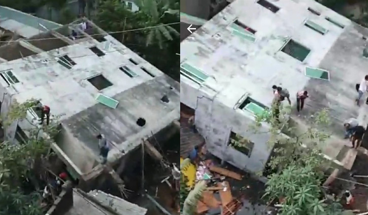 4-storey building tilts in N’anj, 1 killed