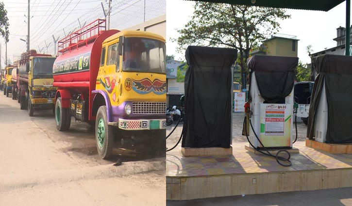 Petrol pump owners continue strike in 3 divisions