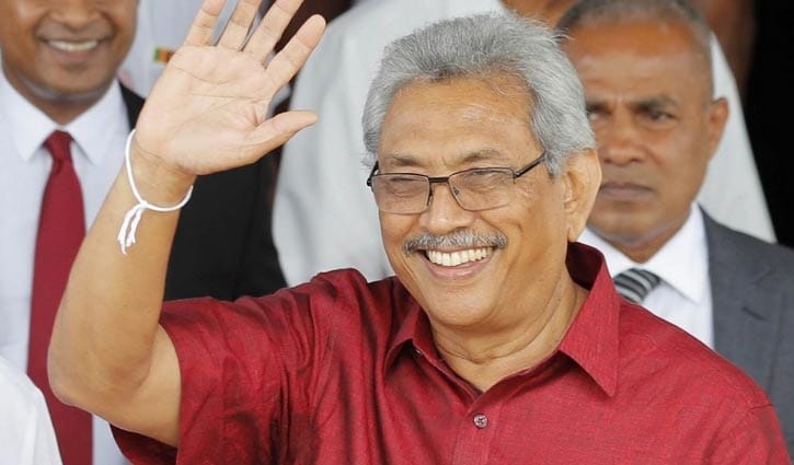 শ্রীলঙ্কার নতুন প্রেসিডেন্ট গোটাবায়া রাজাপাকসে শ্রীলঙ্কার নতুন প্রেসিডেন্ট গোটাবায়া রাজাপাকসে
