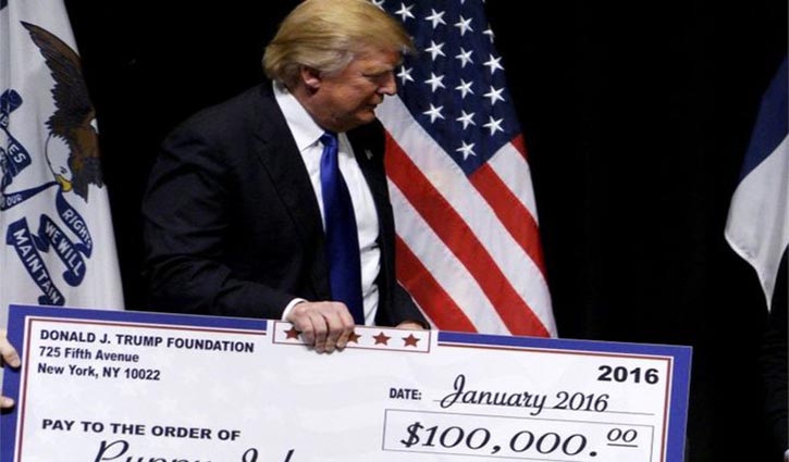Judge orders Trump to pay $2m for misusing funds