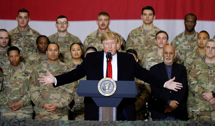 Trump visits US troops in Afghanistan on Thanksgiving