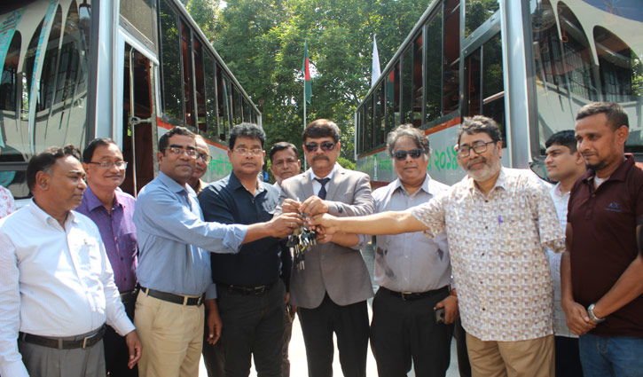 ইবির পরিবহনপুলে নতুন ২ বাস ইবির পরিবহনপুলে নতুন ২ বাস