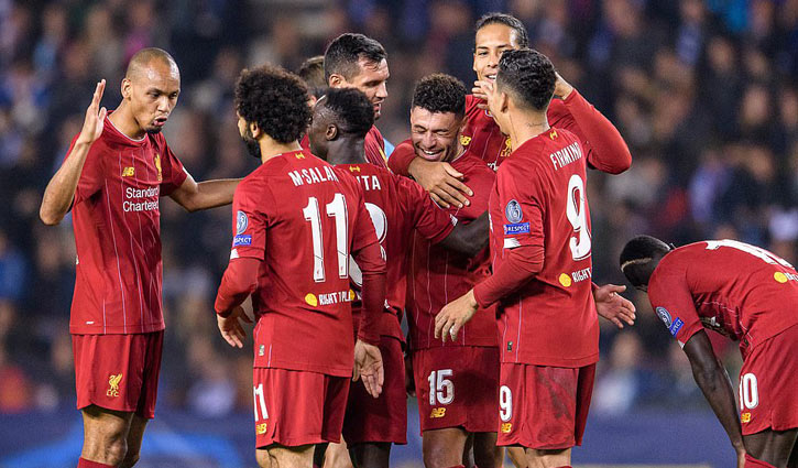 চেম্বারলেইন-সালাহদের গোলে লিভারপুলের উড়ন্ত জয়