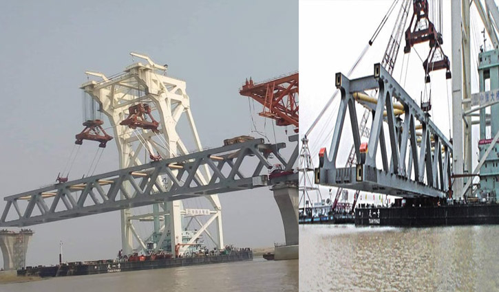 15th span of Padma Bridge installed