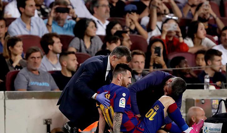 ইন্টারের বিপক্ষেও অনিশ্চিত মেসি