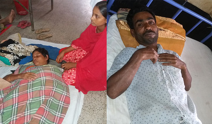 চুল কেটে গাছের সঙ্গে বেঁধে দম্পতিকে নির্যাতন