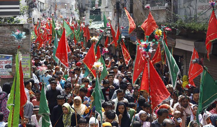 Tajia procession brought out amid tight security