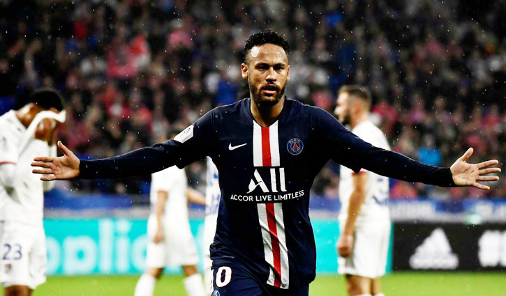  Late Neymar goal sees PSG beat Lyon