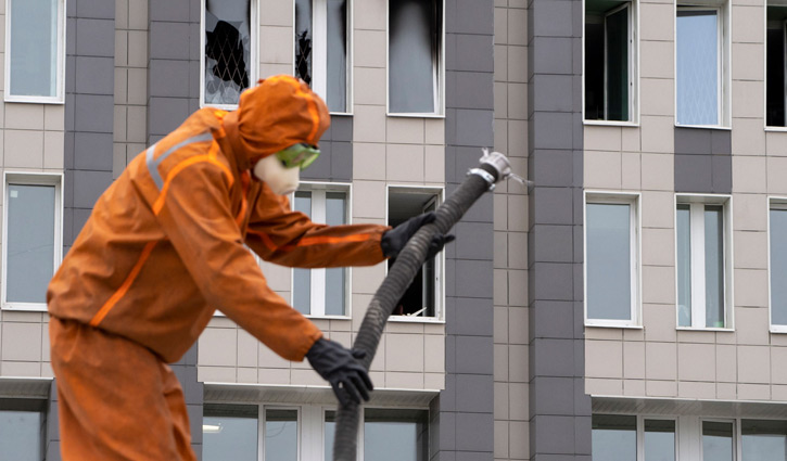 5 COVID-19 patients die in Russia hospital fire