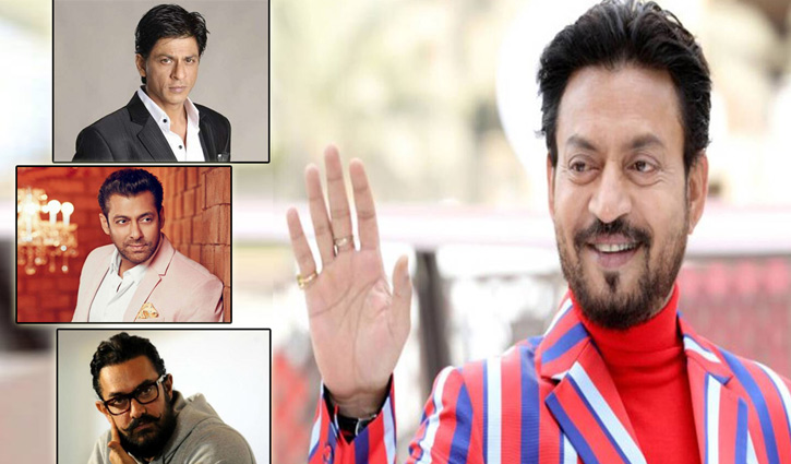 ইরফানের মৃত্যুতে ‘খান ত্রয়ী’র শোক