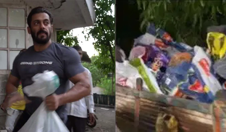 দুস্থদের জন্য সালমানের ট্রাক ভর্তি খাবার (ভিডিও)