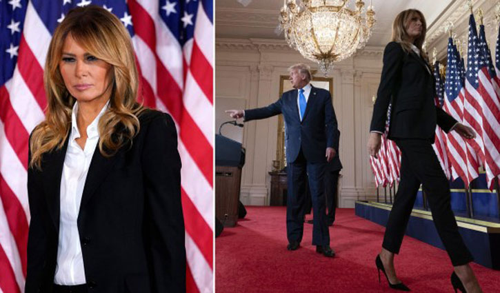 ট্রাম্পের সঙ্গে বিবাহ বিচ্ছেদের অপেক্ষায় মেলানিয়া