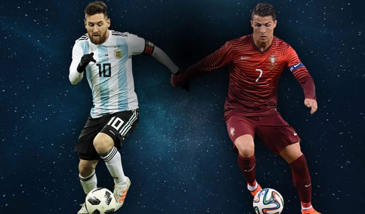 আন্তর্জাতিক মঞ্চে কোন দলের বিপক্ষে কত গোল রোনালদো-মেসির