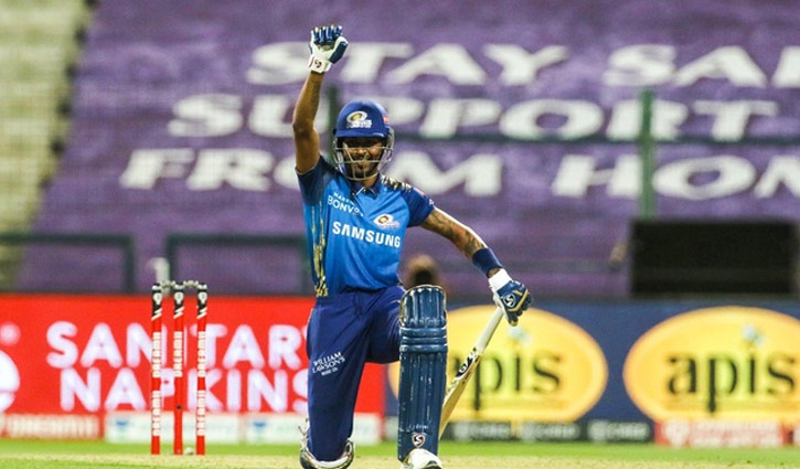 ঝড়ো ফিফটির পর পান্ডিয়ার বার্তা ‘ব্ল্যাক লাইভস ম্যাটার’ ঝড়ো ফিফটির পর পান্ডিয়ার বার্তা ‘ব্ল্যাক লাইভস ম্যাটার’