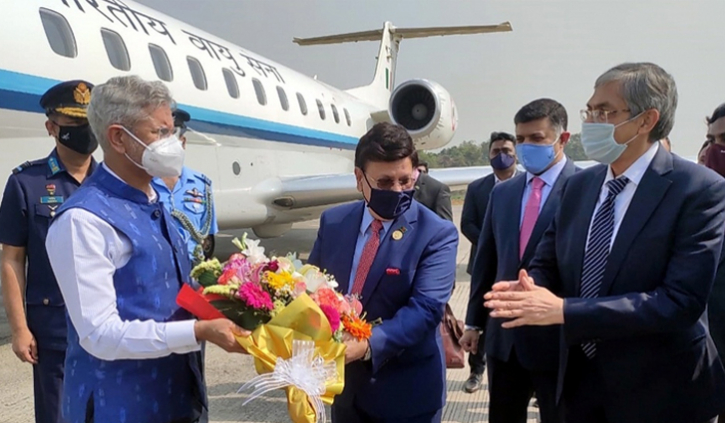 ভারতের পররাষ্ট্রমন্ত্রী জয়শঙ্কর ঢাকায় ভারতের পররাষ্ট্রমন্ত্রী জয়শঙ্কর ঢাকায়