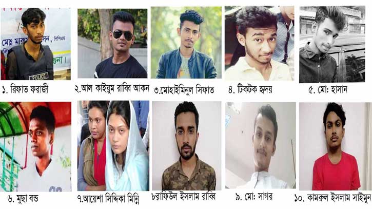 রিফাত হত্যা মামলার ১০ আসামির বিরুদ্ধে যেসব অভিযোগ রিফাত হত্যা মামলার ১০ আসামির বিরুদ্ধে যেসব অভিযোগ