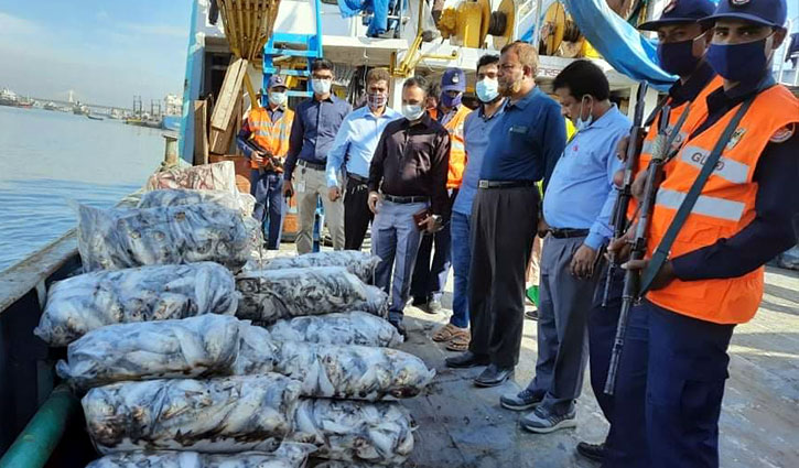 কর্ণফুলী নদীতে অভিযান: ২ মেট্রিকটন জাটকা জব্দ কর্ণফুলী নদীতে অভিযান: ২ মেট্রিকটন জাটকা জব্দ